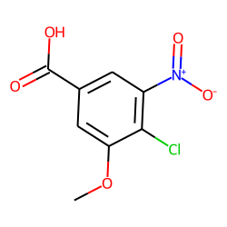 4-Chloro-3-methoxy-5-nitro-benzoic acid 71001-78-0