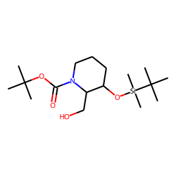 1174386-89-0 / 1-Piperidinecarboxylic acid, 3-[[(1,1-dimethylethyl)dimethylsilyl]oxy]-2-(hydroxymethyl)-, 1,1-dimethylethyl ester, (2R,3S)-